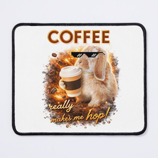Item preview, Coffee really makes me hop! designed and sold by Avancal-Indy.