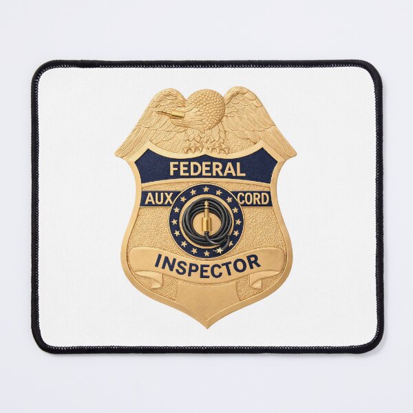 Item preview, Federal Aux Cord Inspector — Certified Vibes Authority designed and sold by ChickenFund.