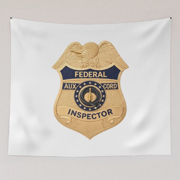 Item preview, Federal Aux Cord Inspector — Certified Vibes Authority designed and sold by ChickenFund.