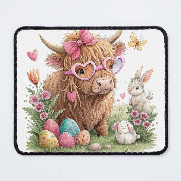 Item preview, Cute Easter Cow designed and sold by chicdeboutique.