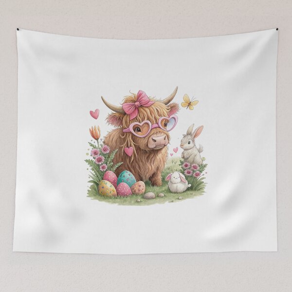 Item preview, Cute Easter Cow designed and sold by chicdeboutique.
