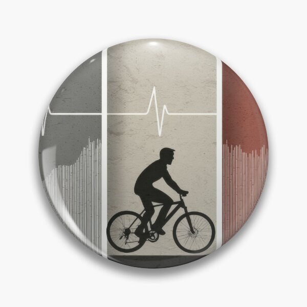 Item preview, Bike rides through heart waves designed and sold by anytka.