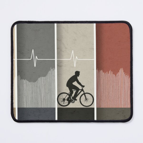 Item preview, Bike rides through heart waves designed and sold by anytka.