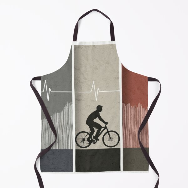 Item preview, Bike rides through heart waves designed and sold by anytka.