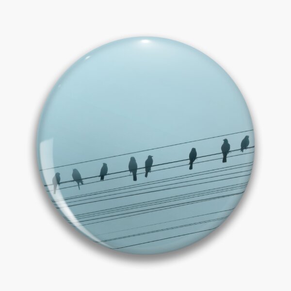 Item preview, Birds sit on power lines during day designed and sold by anytka.