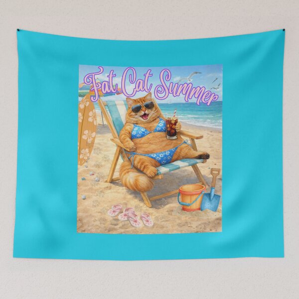 Item preview, Fat Cat Summer designed and sold by OneWorldShop.