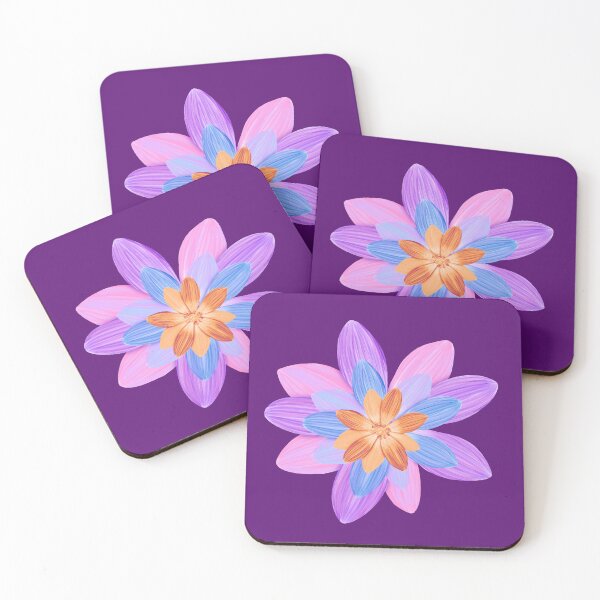 Item preview, Retro Pastel Bloom - Layered Neon Flower Art designed and sold by SolutionsArt.