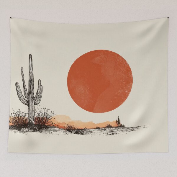 Item preview, Sunset over desert with cactus designed and sold by anytka.