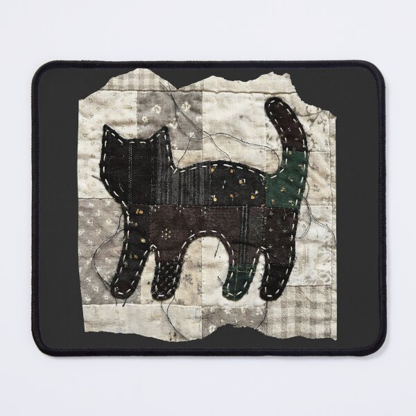 Item preview, Cute Patchwork Black Cat designed and sold by TackyTime.