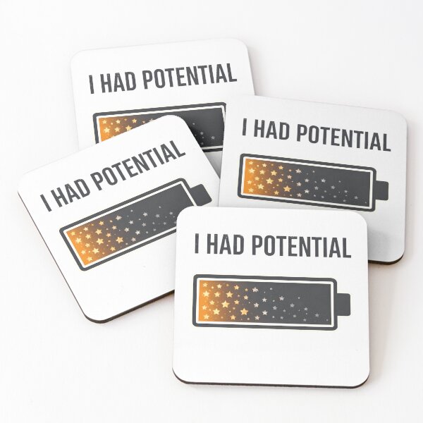 Item preview, i had potential funny sarcastic  designed and sold by Rally Forge.