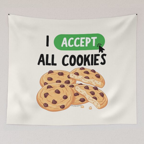 Item preview, I Accept All Cookies designed and sold by MariePopPrints.
