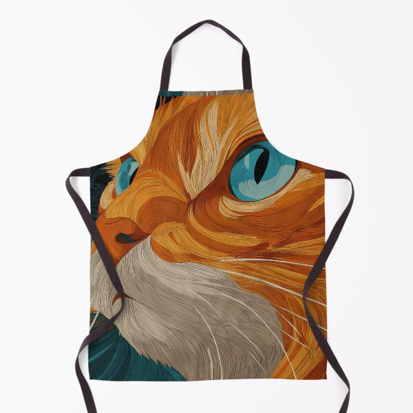 Item preview, Orange Cat Colors Illustration Aesthetic Landscapes designed and sold by ART ATTACK ZONE.