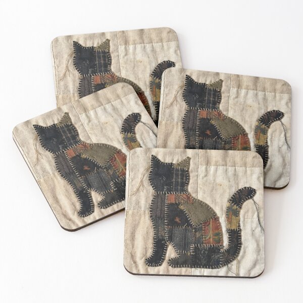 Item preview, Patchwork Black Cat designed and sold by TackyTime.