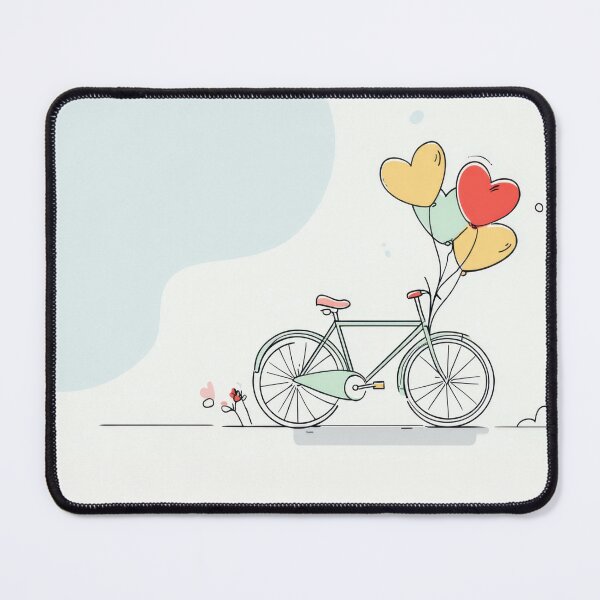 Item preview, Colorful balloon bike scene designed and sold by anytka.
