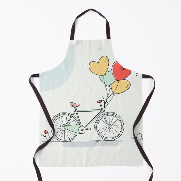 Item preview, Colorful balloon bike scene designed and sold by anytka.