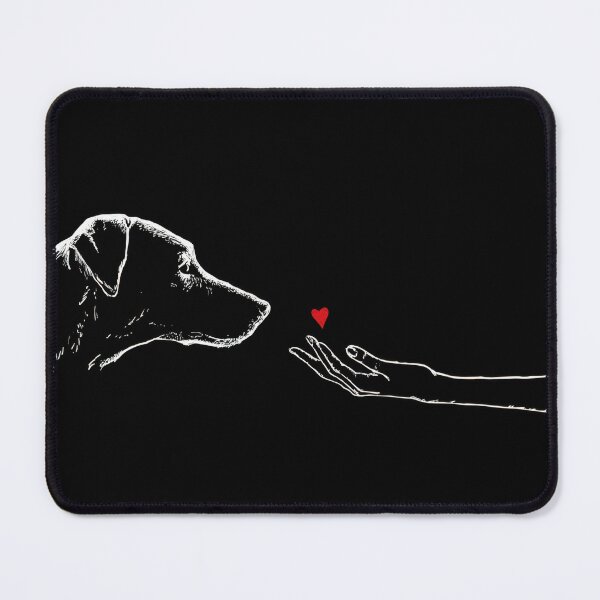 Item preview, Dog greets human with love sign designed and sold by anytka.