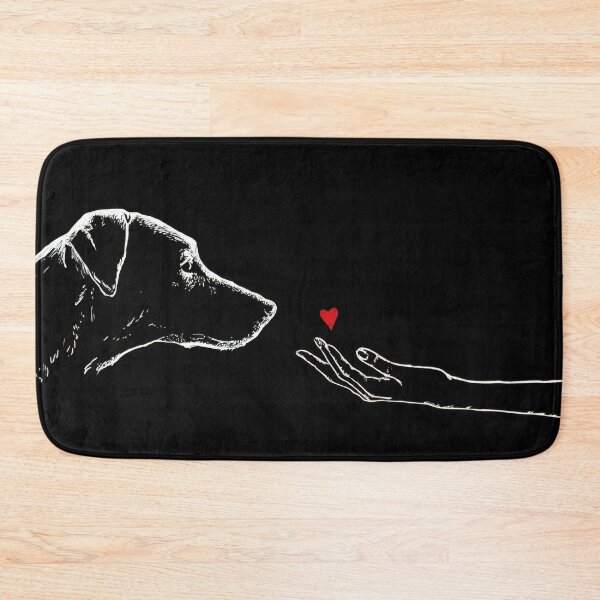 Item preview, Dog greets human with love sign designed and sold by anytka.