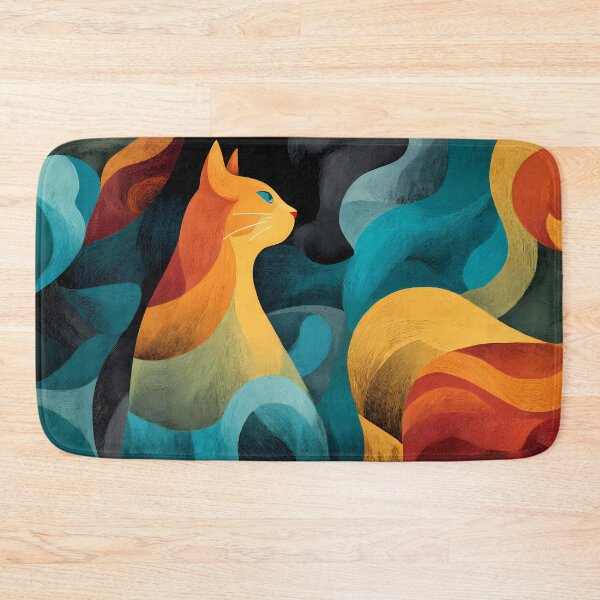 Item preview, Art Design Cat Colors Illustration Aesthetic Landscapes  designed and sold by ART ATTACK ZONE.
