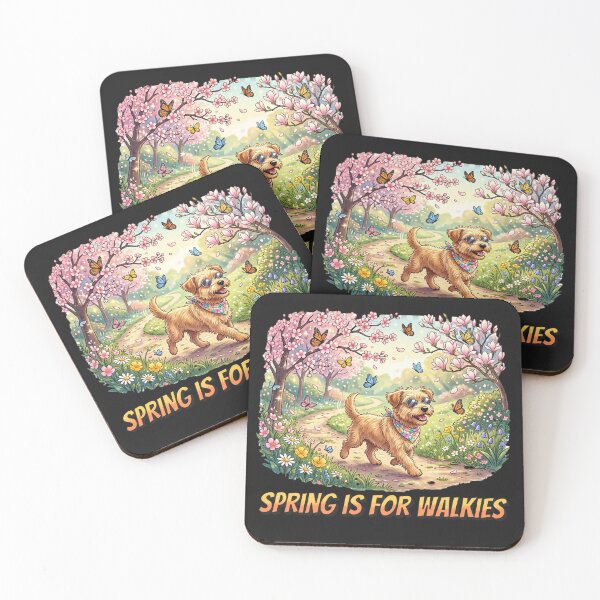 Item preview, Spring is for Walkies Dog Design designed and sold by PawPlanetPro.
