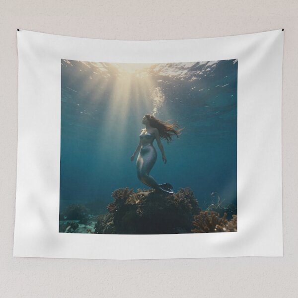 Item preview, Mermaid on the sunny ocean designed and sold by Design-AS7.