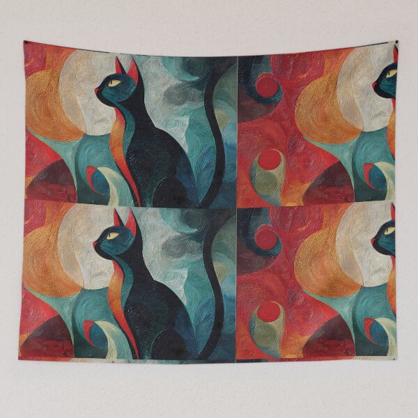 Item preview, Design Cat Colors Illustration Aesthetic Landscapes  designed and sold by ART ATTACK ZONE.
