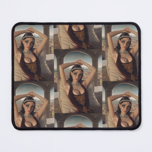 Item preview, Beautiful stylised portrait of a Italian Renaissance pinup girl posing designed and sold by Vintage Designs +.