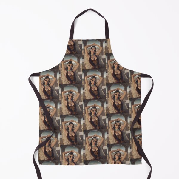 Item preview, Beautiful stylised portrait of a Italian Renaissance pinup girl posing designed and sold by Vintage Designs +.