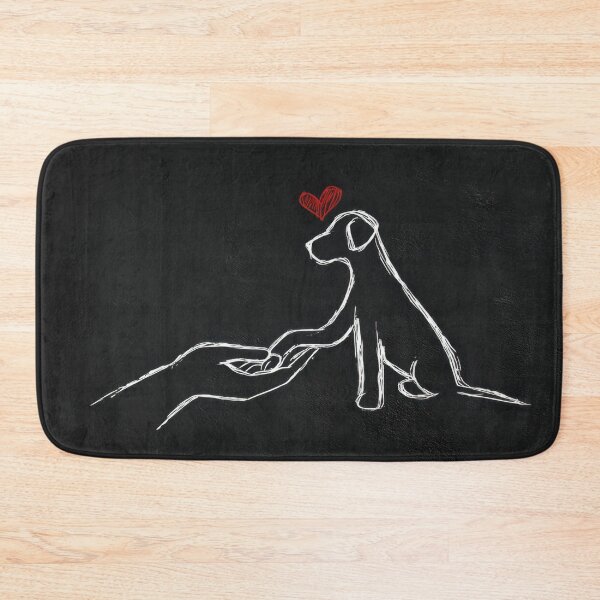 Item preview, Hand and dog with heart designed and sold by anytka.