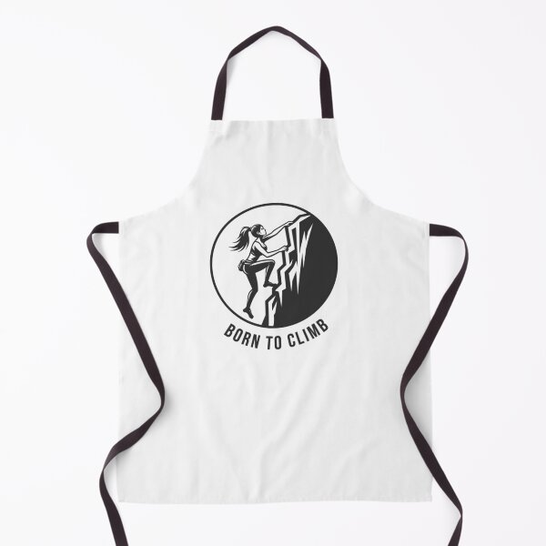 Item preview, Sporty girl rock climbing, black logo emblem designed and sold by Bouldershop.