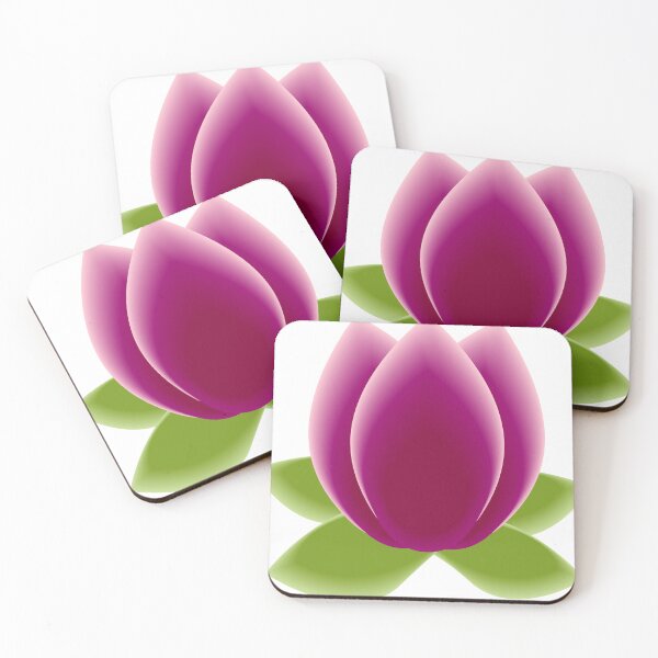 Item preview, Minimal Lotus Flower Gradient – Zen Pink Bloom designed and sold by ZorianArt.