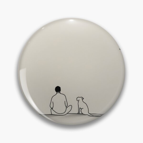 Item preview, Watching the moon with a dog designed and sold by anytka.