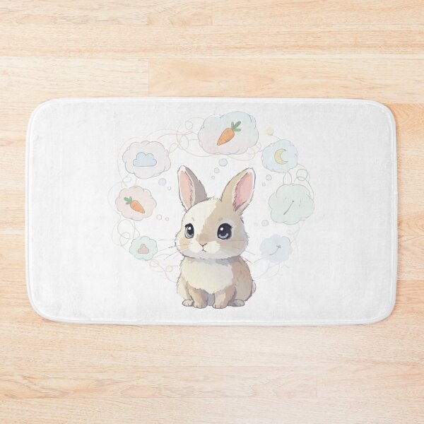 Item preview, Cute Overthinking Rabbit designed and sold by tigrootiger.