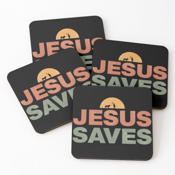 Item preview, Jesus Saves Retro Christian Faith Message Design designed and sold by Sunniz.