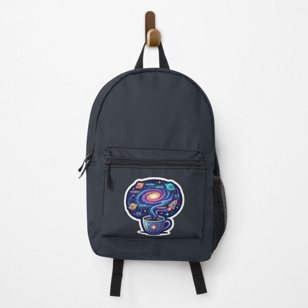 Item preview, Cosmic Code Coffee: Galaxy Nebula Programming Sticker designed and sold by Barkashow.