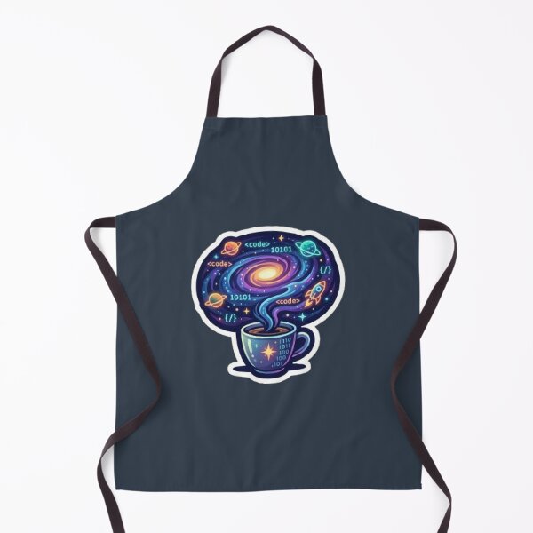 Item preview, Cosmic Code Coffee: Galaxy Nebula Programming Sticker designed and sold by Barkashow.