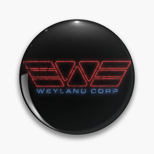 Item preview, Alien Weyland Corp Neon Retrowave Logo Distressed designed and sold by Power Up Prints.