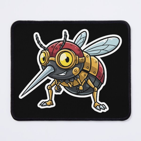 Item preview, Red and Gold Steampunk Scout Mosquito designed and sold by PixelStudioBe.