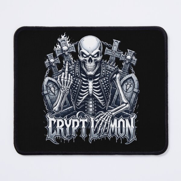 Item preview, Crypt Demon Skeleton Occult Metal Cemetery Art designed and sold by DeimosArtIntl.