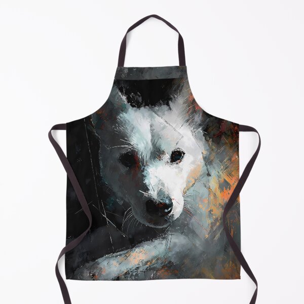 Item preview, White Dog Colors Illustration Aesthetic Landscapes designed and sold by ART ATTACK ZONE.