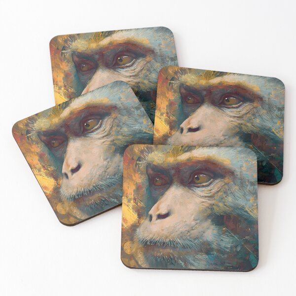 Item preview, Retro Monkey Colors Illustration Aesthetic Landscapes  designed and sold by ART ATTACK ZONE.
