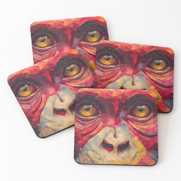 Item preview, Eyes Monkey Face Colors Illustration Aesthetic Landscapes  designed and sold by ART ATTACK ZONE.