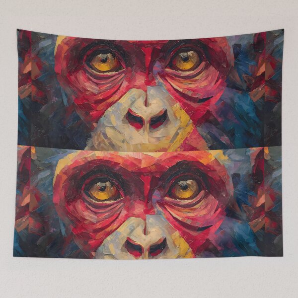 Item preview, Eyes Monkey Face Colors Illustration Aesthetic Landscapes  designed and sold by ART ATTACK ZONE.
