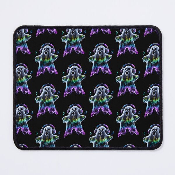 Item preview, Neon Music Ghost - Colorful Audio Visualizer Spooky DJ Art designed and sold by Tw1nsAIArt.
