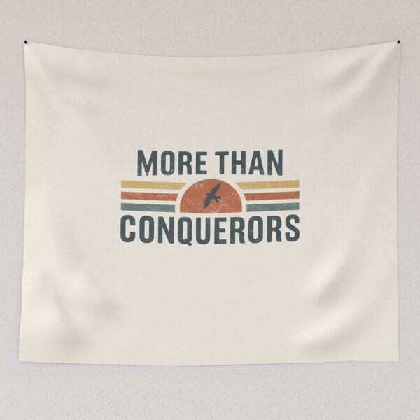Item preview, More Than Conquerors Christian Victory Design designed and sold by Sunniz.