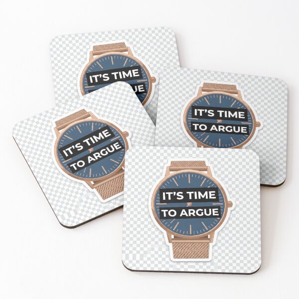 Item preview, It's Time To Argue Sarcastic Watch Sticker designed and sold by KevBosk.