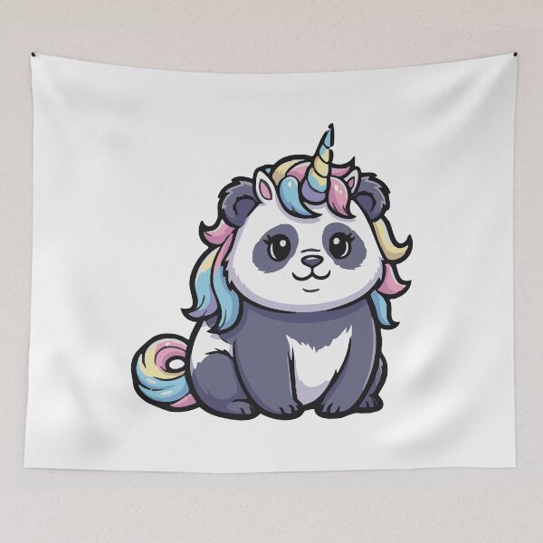 Item preview, CUTE CREATURES - PANDACORN designed and sold by Cosmic Pop Lab.