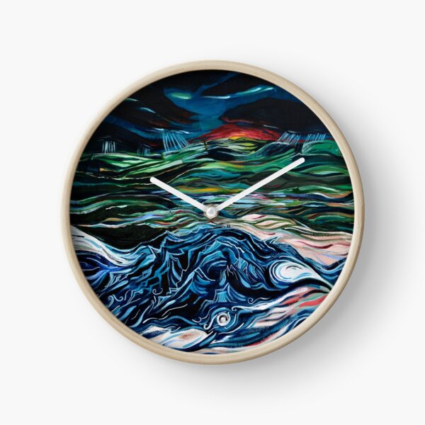 Stones, slopes and a twisted knots of hills Clock