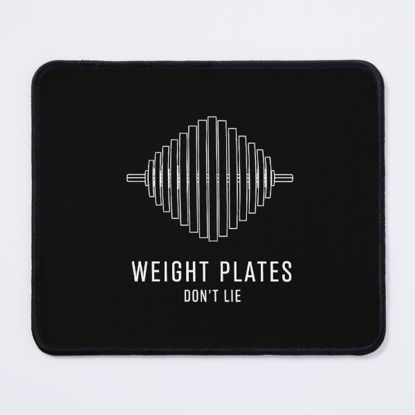 Item preview, Weight Plates Don't Lie Minimalist Barbell Graphic designed and sold by GymHeavy.