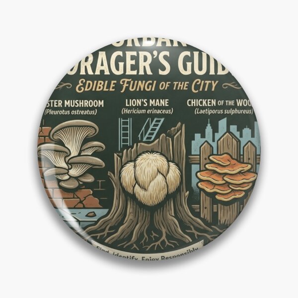 Item preview, Urban Forager’s Guide: Edible City Mushrooms designed and sold by FarDesign.