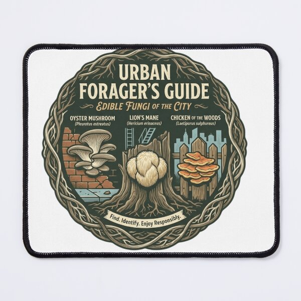 Item preview, Urban Forager’s Guide: Edible City Mushrooms designed and sold by FarDesign.